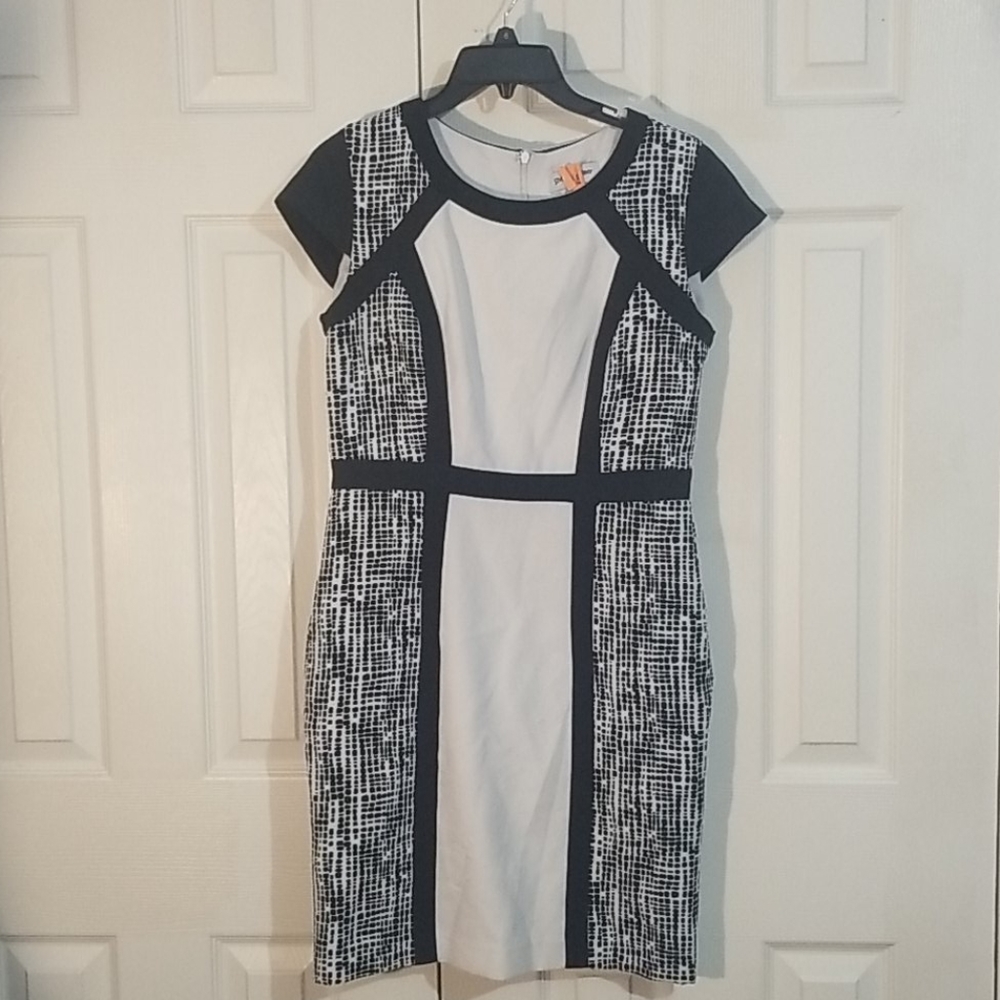 Shelby and Palmer black and white dress